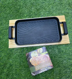 Available Thickened Rectangular Cast Iron Sizzling Grill Pan