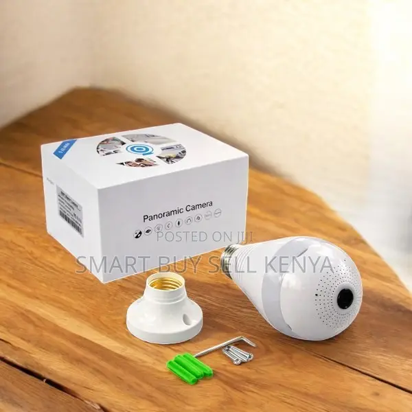 Enhanced Connection and Realtime View Panoramic 1080p Wifi Bulb Camera