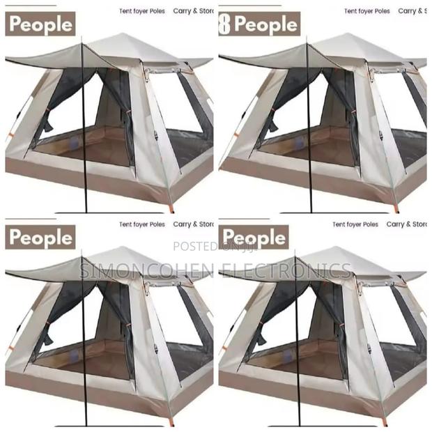 6-8 People Camping Grey Tent