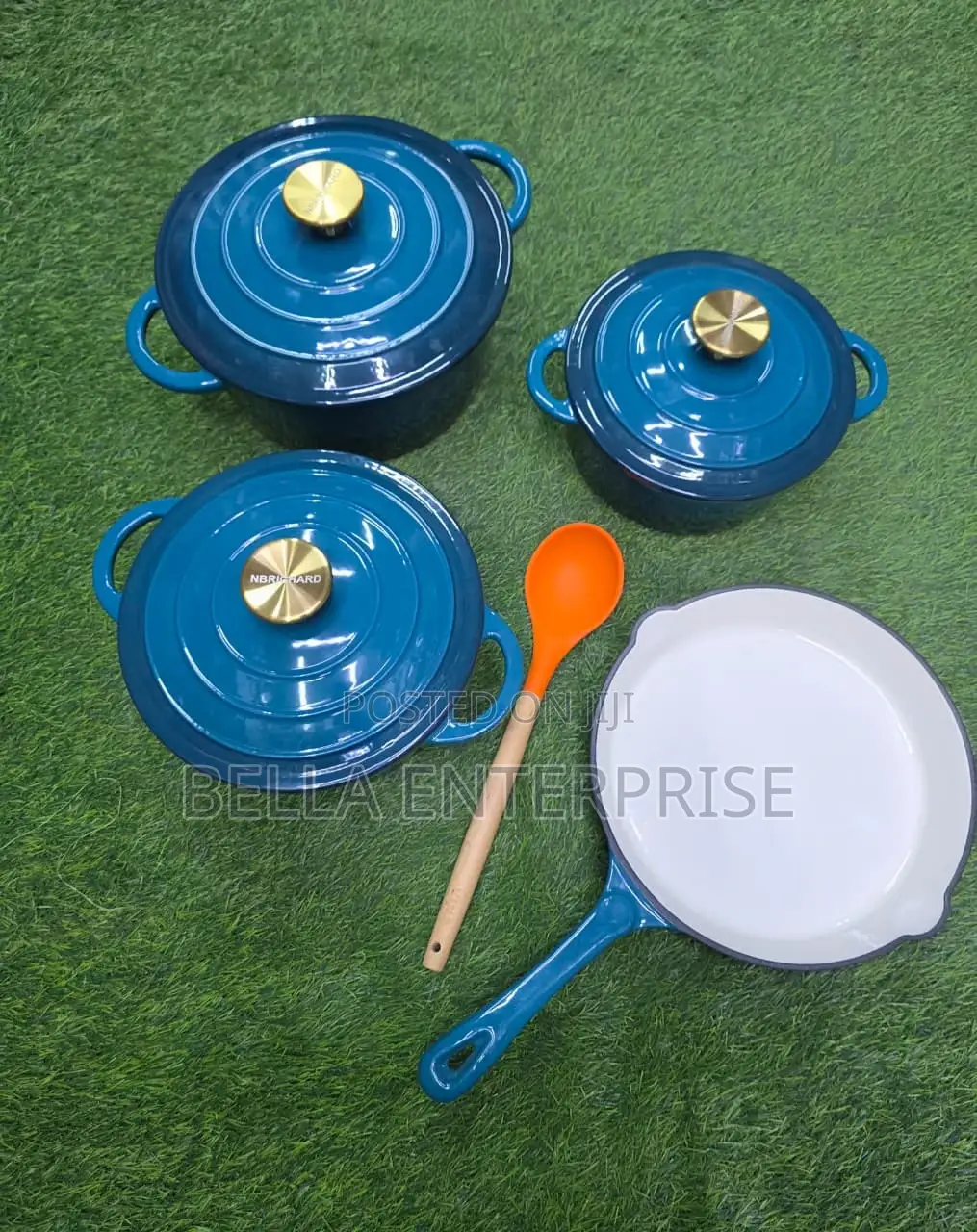Available 7pcs Enamel Cast Iron Cooking Pots