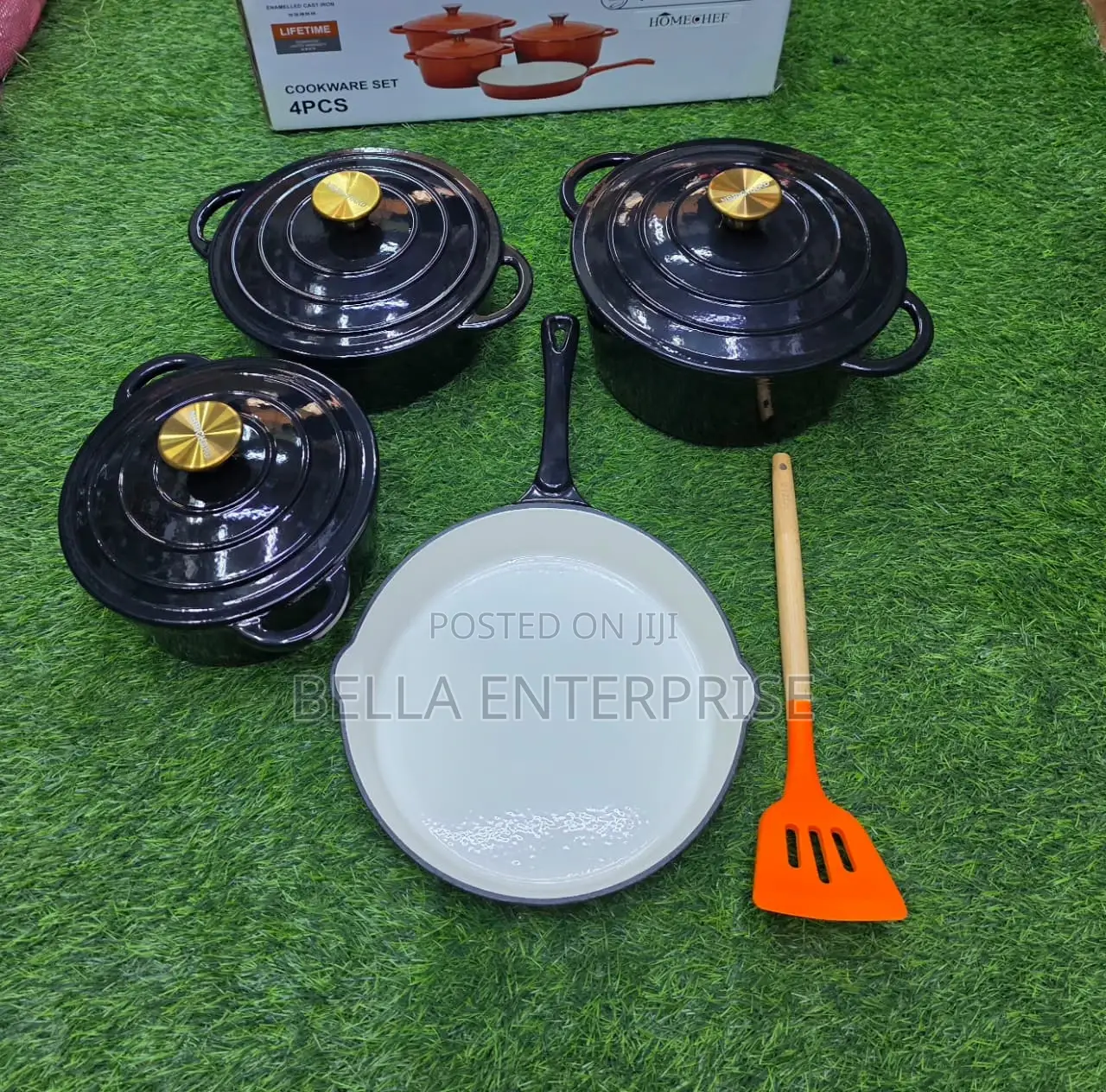 Available 7pcs Enamel Cast Iron Cooking Pots