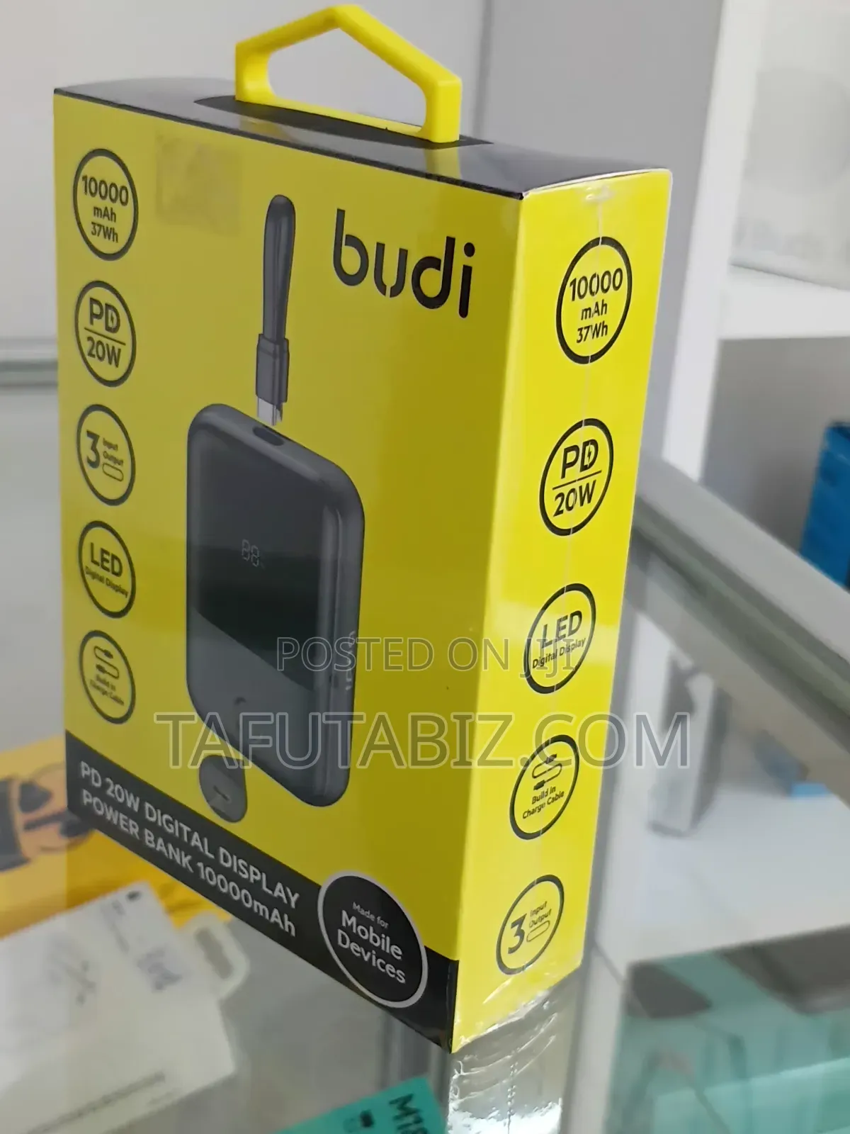 Budi Pd 20w Digital Display Power Bank 10000mah