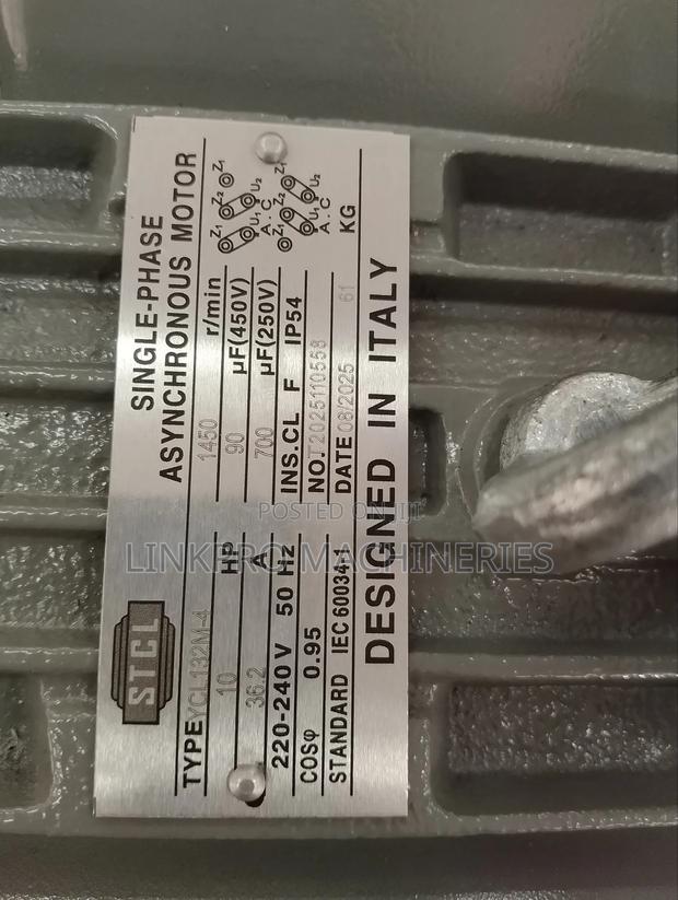 10hp Single Phase STCL Low Speed Motor - thumbnail 2