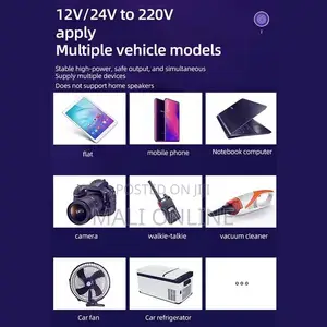 Car Power Inverter 12v 24v to 220v Converter 1500w Ac Socket 4 Usb