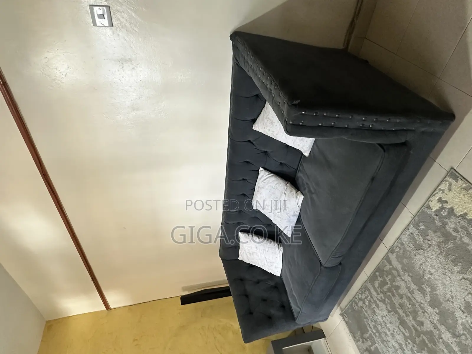 Sofa Set (Chesterfield 5 Seater) Grey