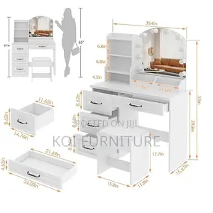 Dressers; White Home Bedroom Compelementary Vanity Set