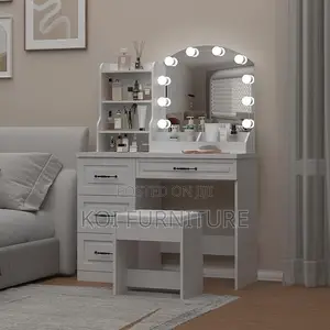 Dressers; White Home Bedroom Compelementary Vanity Set