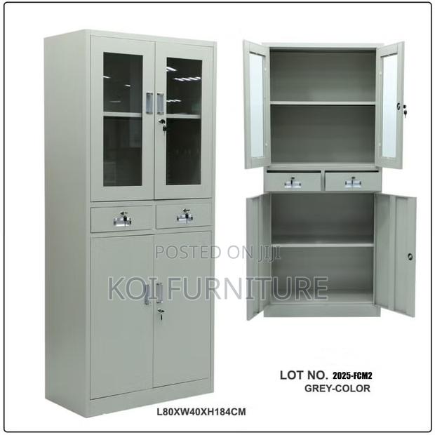 Office Cabinet; Two Doors Filing Document Office Cabinet for Storage - thumbnail 2