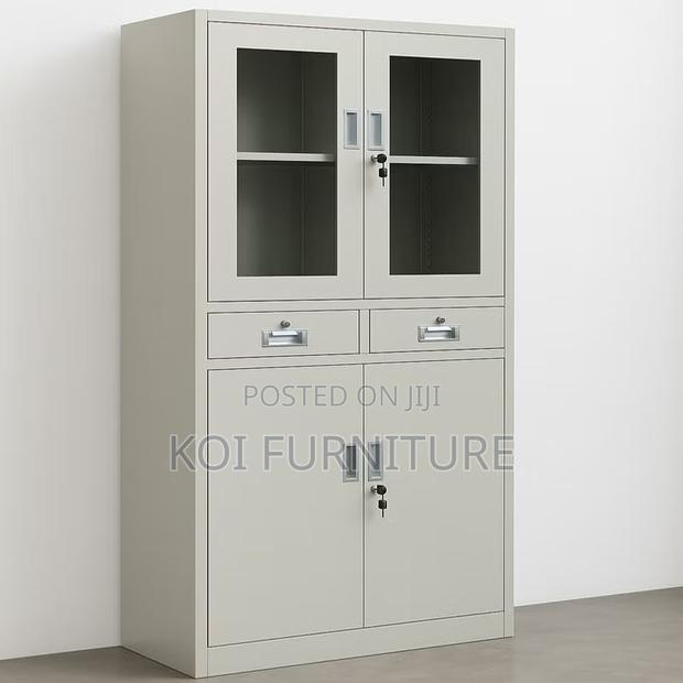 Office Cabinet; Two Doors Filing Document Office Cabinet for Storage - thumbnail 4