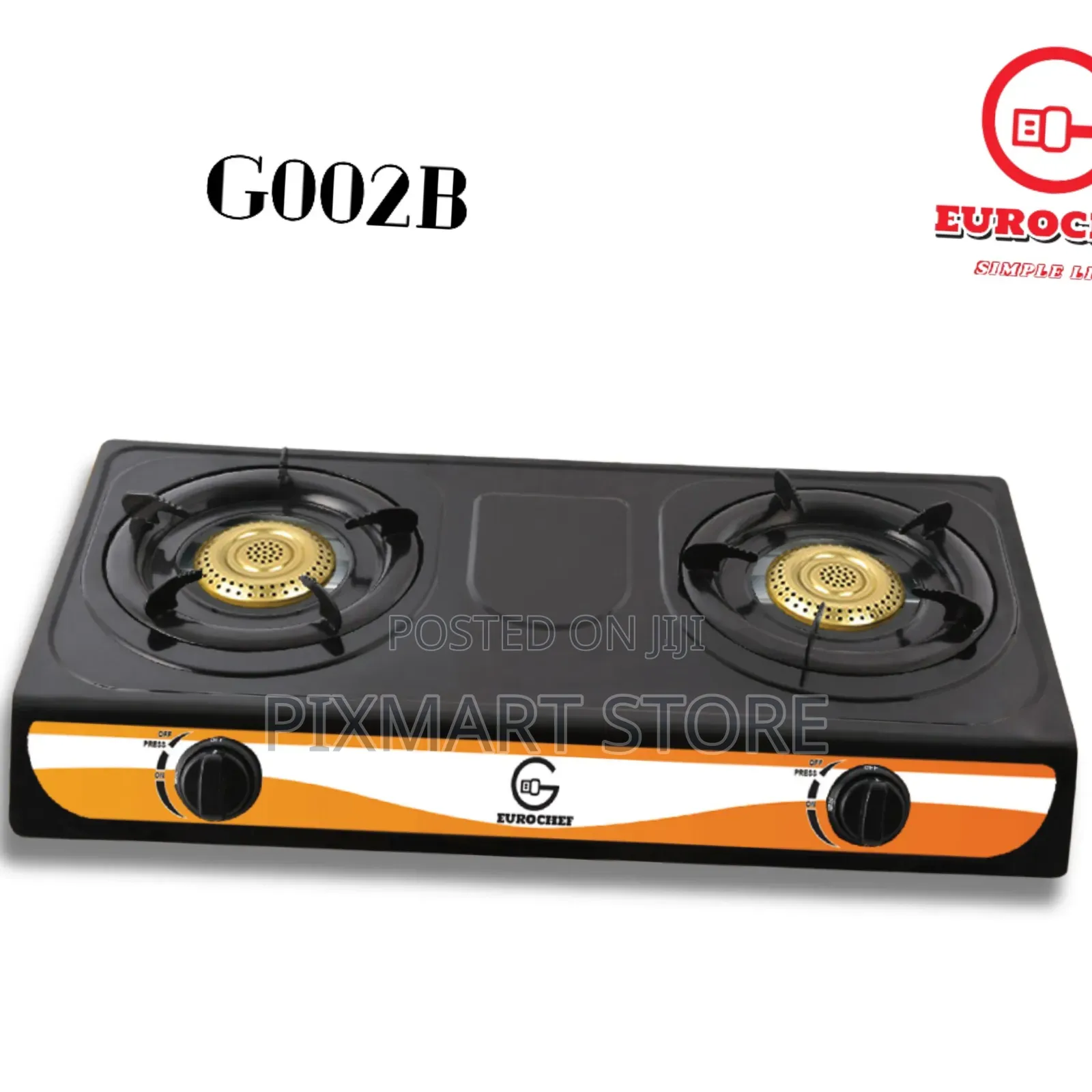 Eurochef Stainless Burner Cooker- 2 Burner