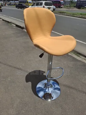 Orange Fabric Stool