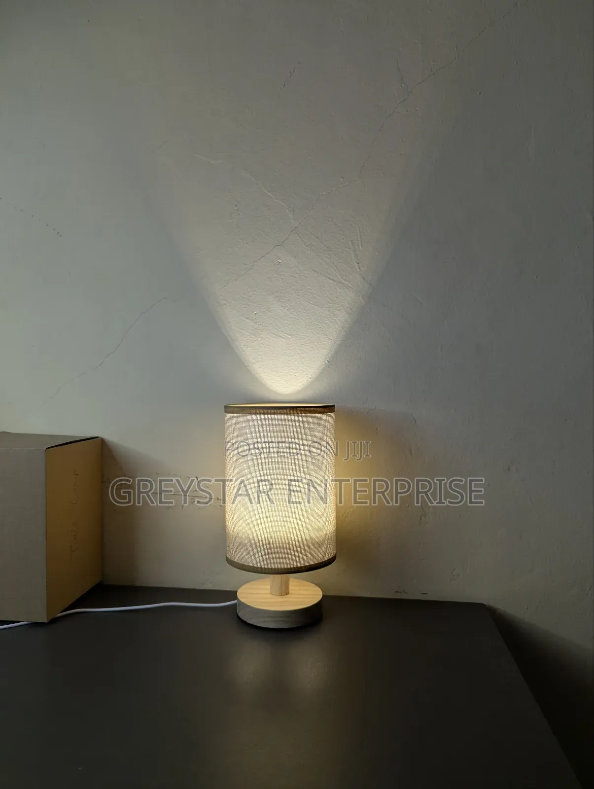 Modern Minimalist Wooden Desk Lamp Warm Light Decor Bedside Lights