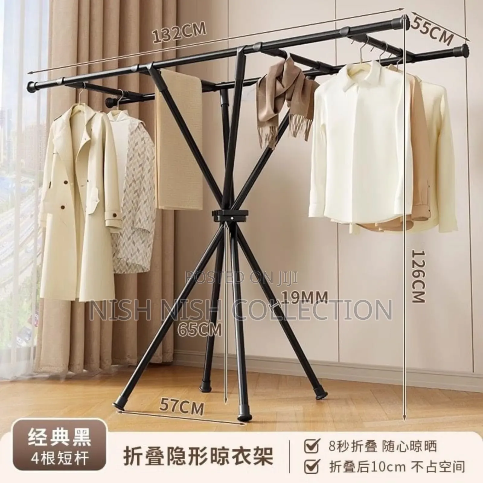 Heavy Foldable Clothes Drying Rack
