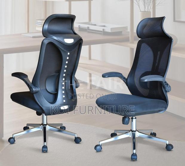 Office Chairs; Ergonomic High Backrest Seat With Headrest