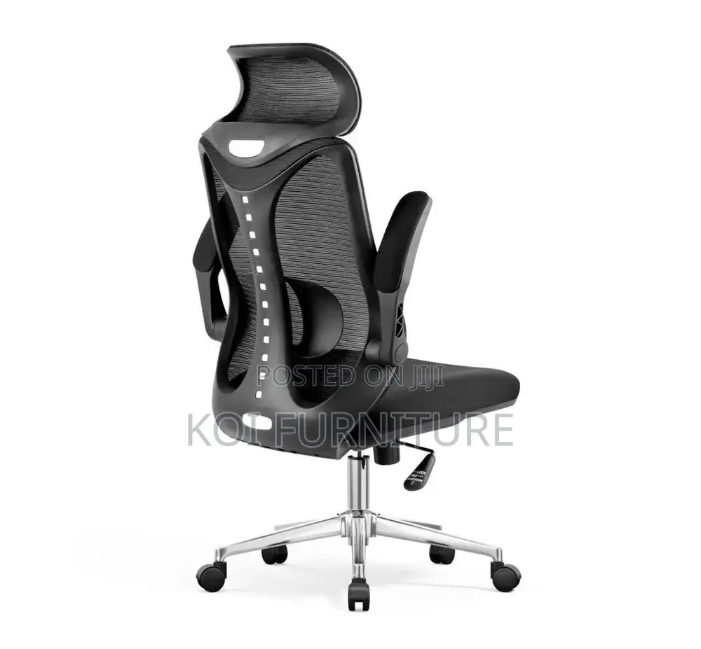 Office Chairs; Ergonomic High Backrest Seat With Headrest