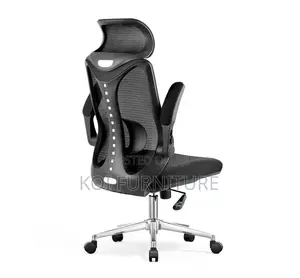 Office Chairs; Ergonomic High Backrest Seat With Headrest