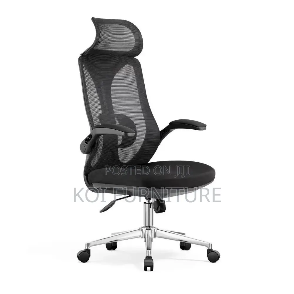 Office Chairs; Ergonomic High Backrest Seat With Headrest