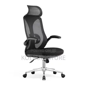 Office Chairs; Ergonomic High Backrest Seat With Headrest