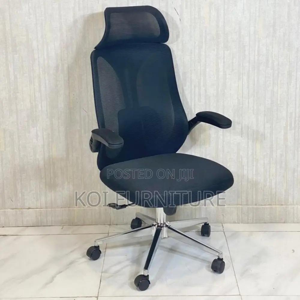 Office Chairs; Ergonomic High Backrest Seat With Headrest