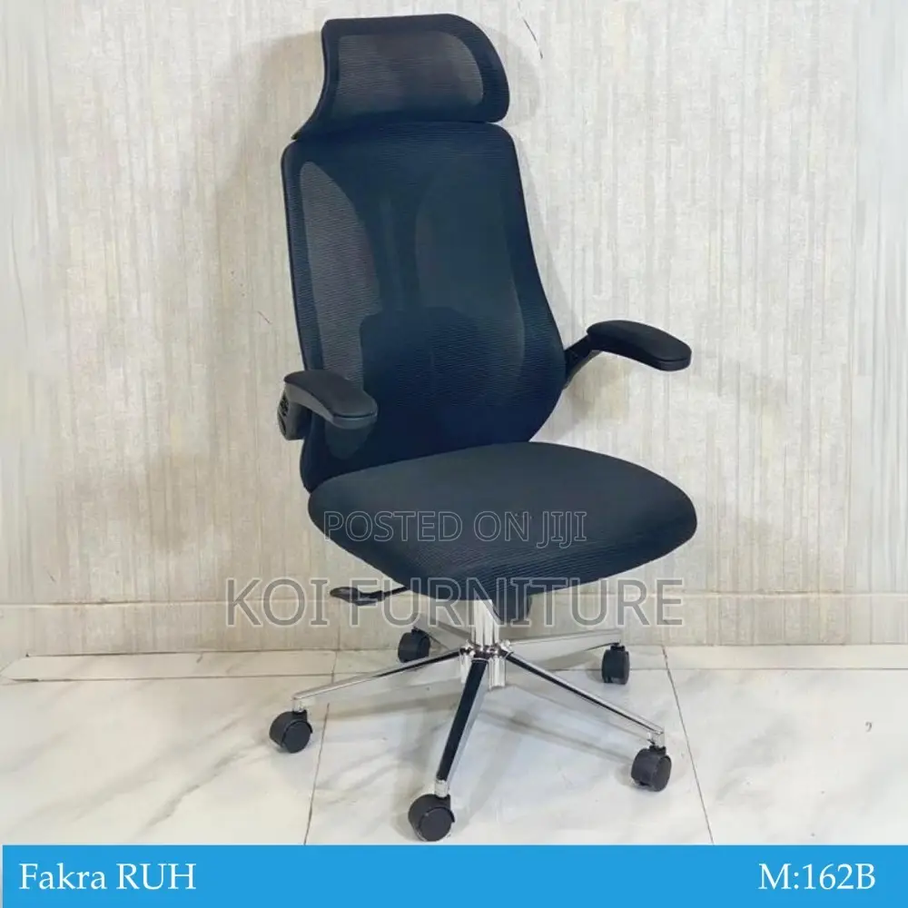 Office Chairs; Ergonomic High Backrest Seat With Headrest