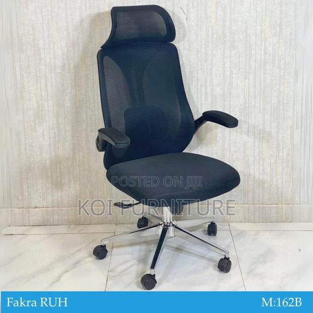 Office Chairs; Ergonomic High Backrest Seat With Headrest - thumbnail 7