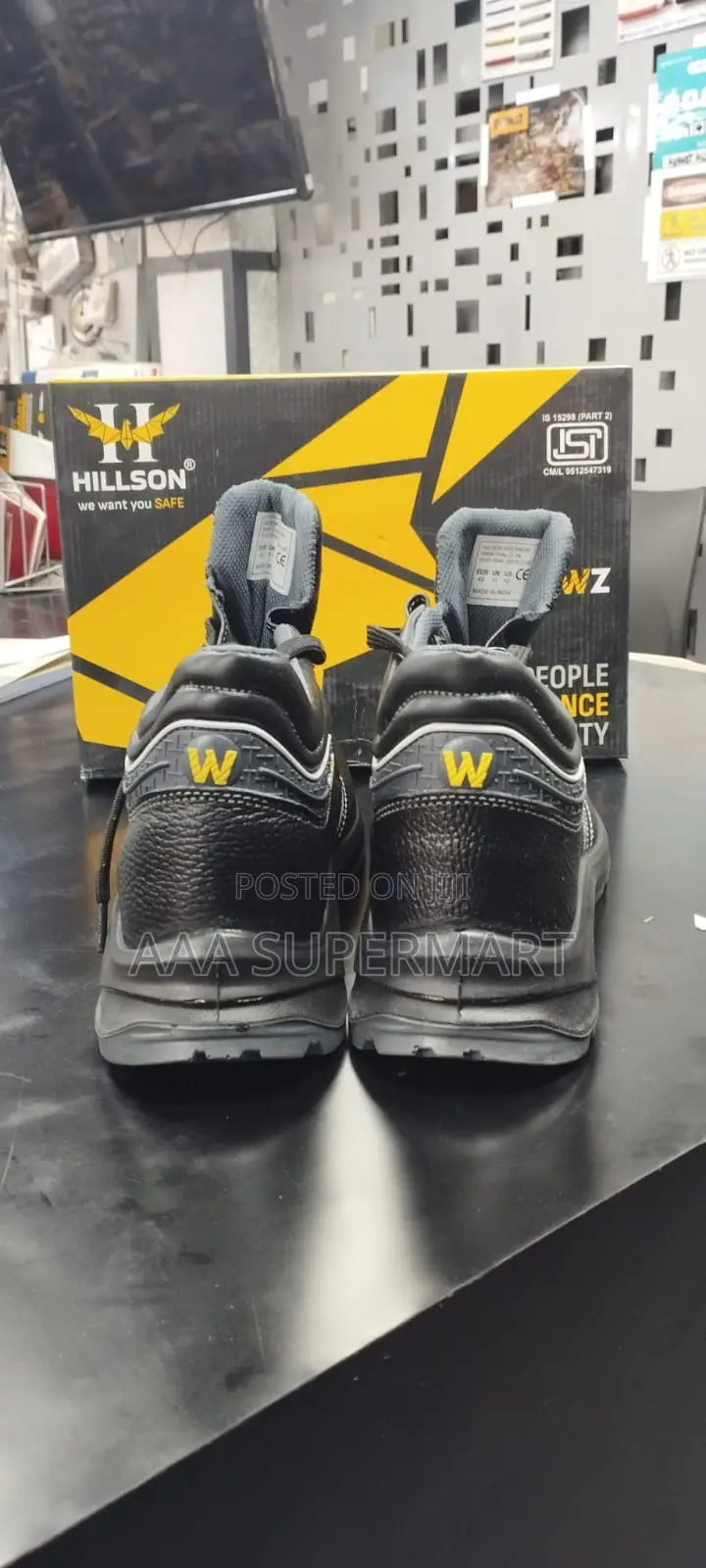 Hillson Is 15298 Steel Toe Heavy Duty Safety Shoes Grey Sole