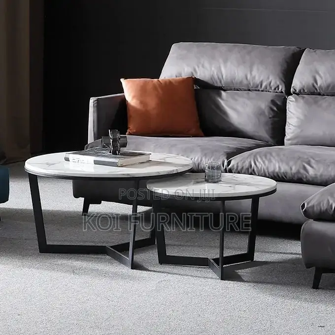 Coffee Table; Marble Heavy Duty Home Office Coffee Table