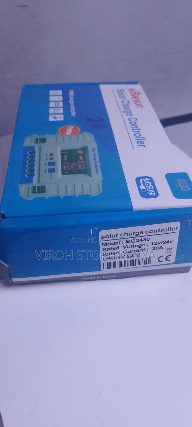 Solar Charger Controller 12v/24v Voltage 20a - thumbnail 2
