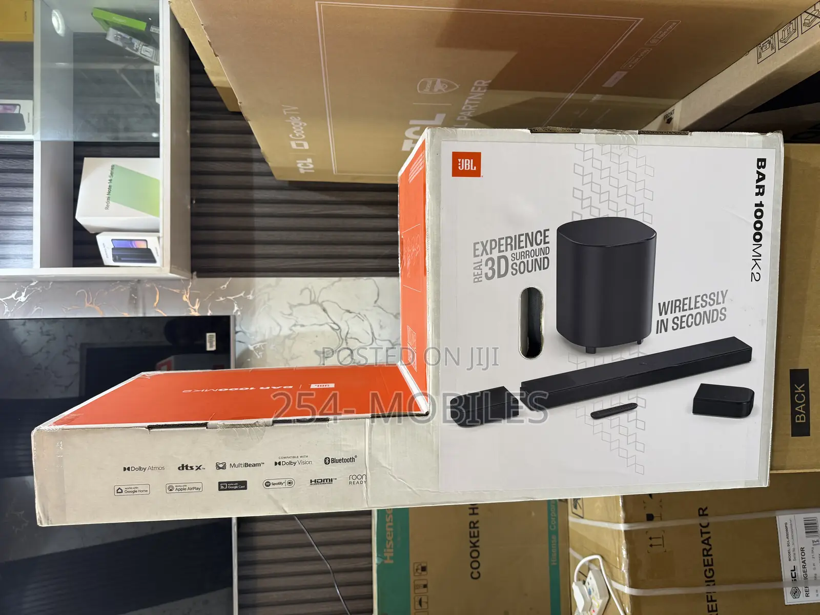 JBL Bar 1000mk2 960w 7.1.4-Channel Dolby Atmos Soundbar System