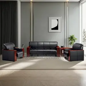 Office Sofa; Executive Five Seaters Office Leather Sofa Sets