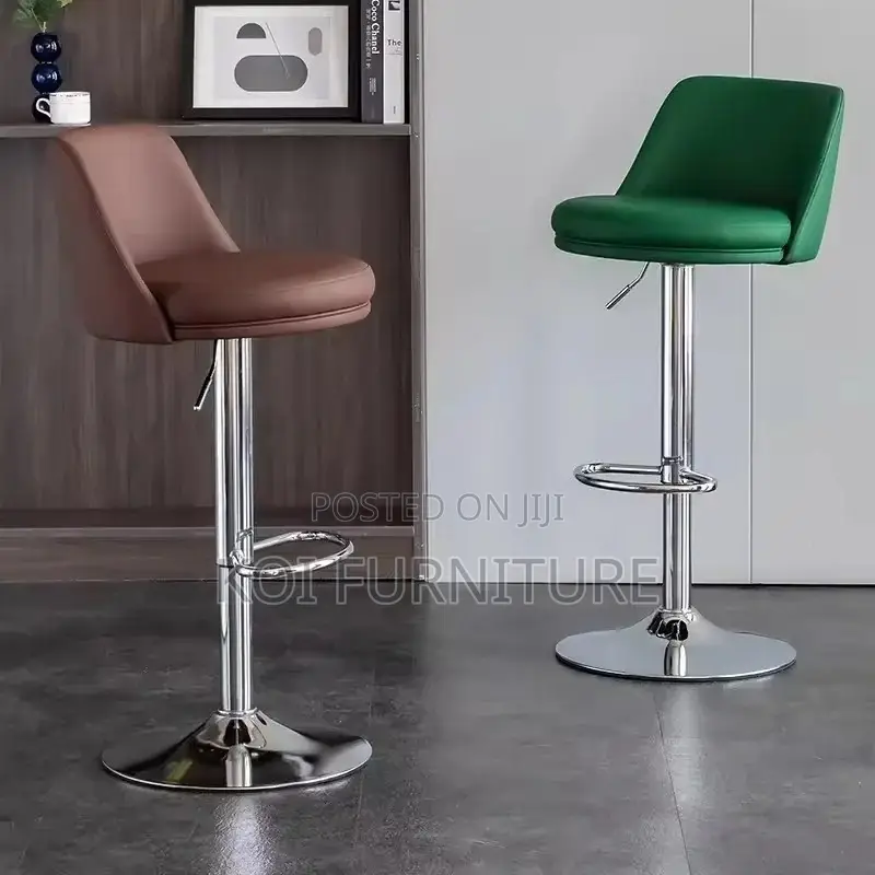 Barstools; Adjustable Swivel Leather Home Counter Barstool