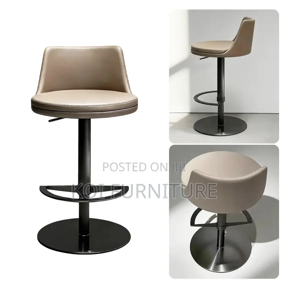 Barstools; Adjustable Swivel Leather Home Counter Barstool