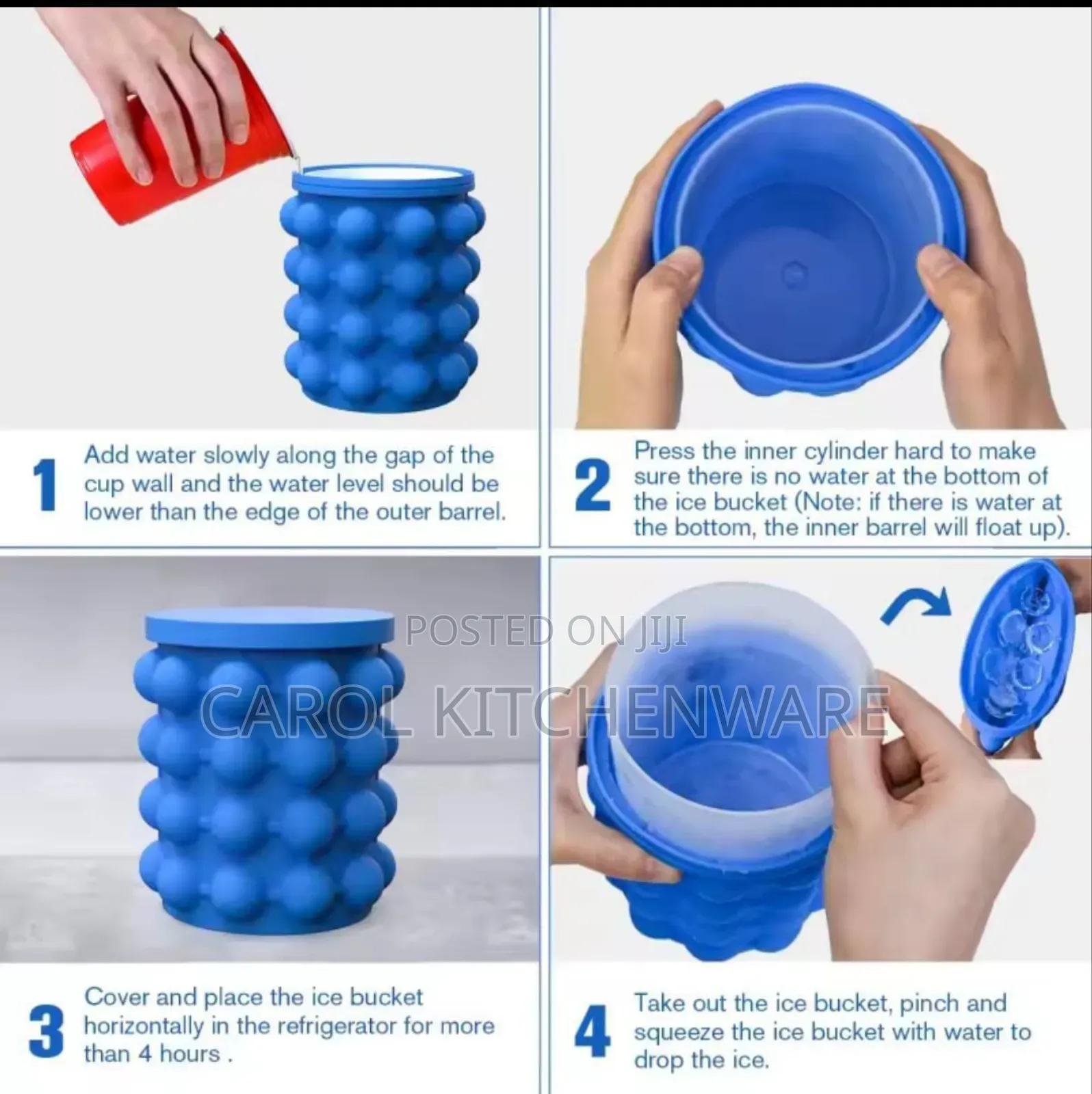 Portable Silicone Ice Cube Maker