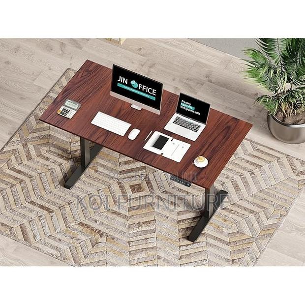 Office Desk; Height Adjustable Electric Desk With Telescoping Legs - thumbnail 6