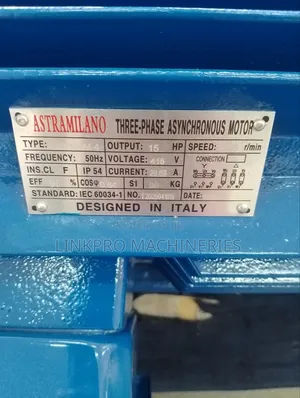 15hp Three Phase Astramillano Low Speed Motor