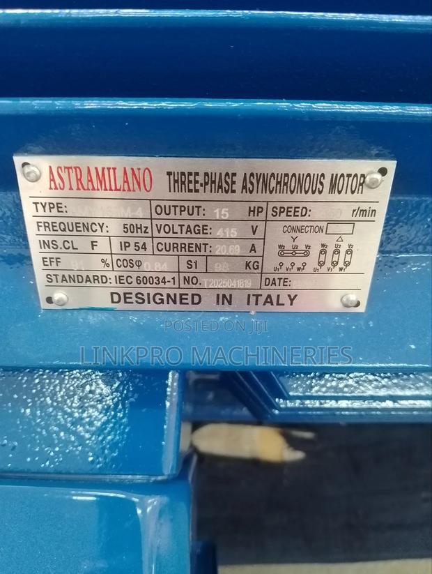 15hp Three Phase Astramillano Low Speed Motor - thumbnail 2