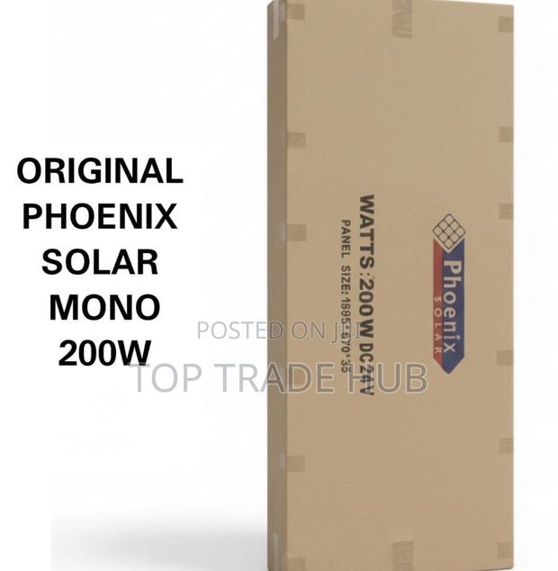 Original Phoenix Monocrystalline Solar Panel 200w 24v - main view