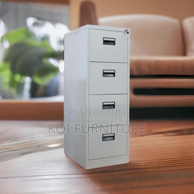 Office Cabinet; Four Lockers Grey Home Office Executive Cabinet