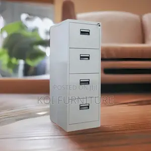Office Cabinet; Four Lockers Grey Home Office Executive Cabinet