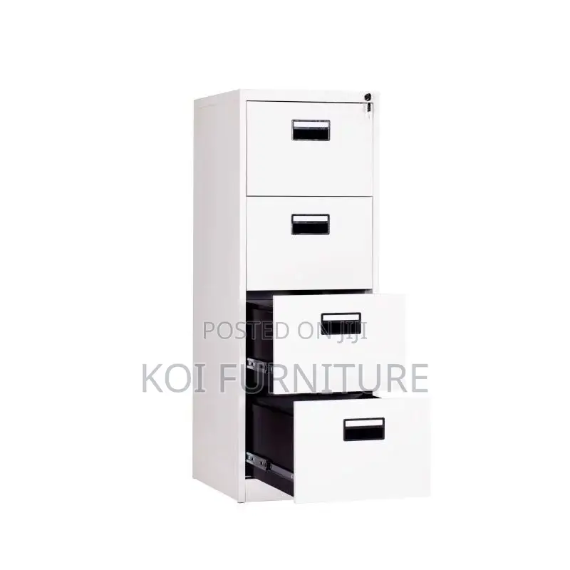 Office Cabinet; Four Lockers Grey Home Office Executive Cabinet