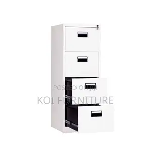 Office Cabinet; Four Lockers Grey Home Office Executive Cabinet