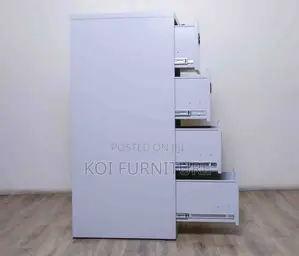 Office Cabinet; Four Lockers Grey Home Office Executive Cabinet