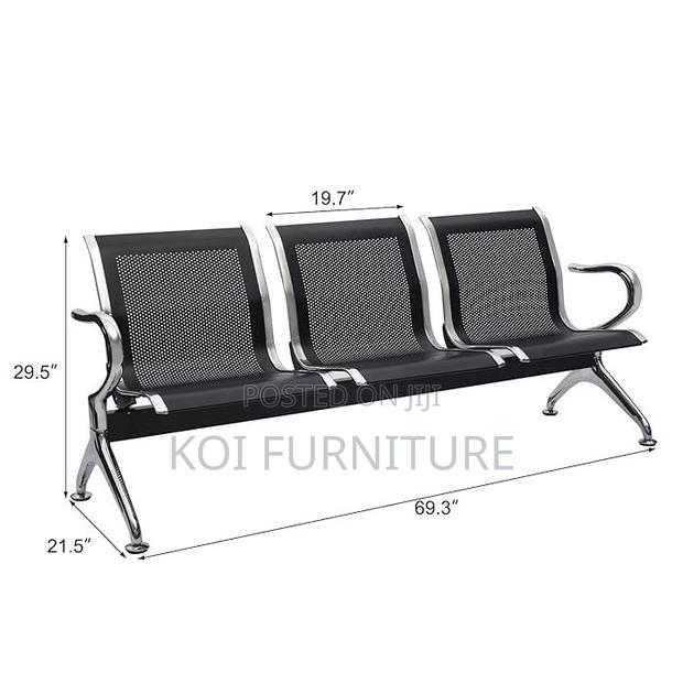 Office Bench; Three Seaters Metllic Reception Office Benches - thumbnail 2