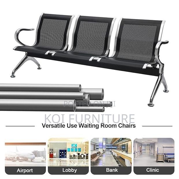 Office Bench; Three Seaters Metllic Reception Office Benches - thumbnail 4