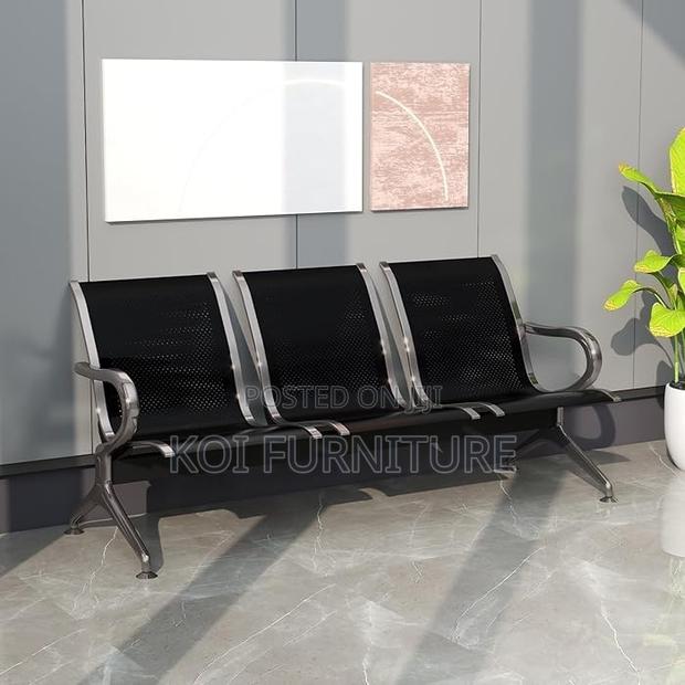 Office Bench; Three Seaters Metllic Reception Office Benches - thumbnail 5