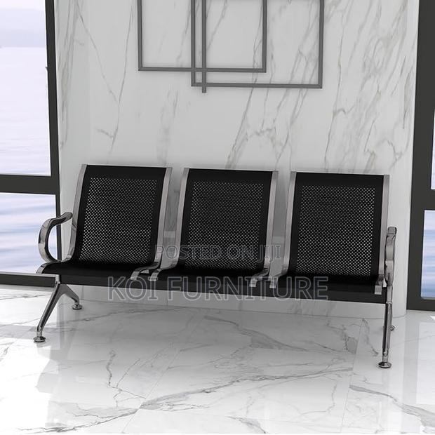 Office Bench; Three Seaters Metllic Reception Office Benches - thumbnail 6