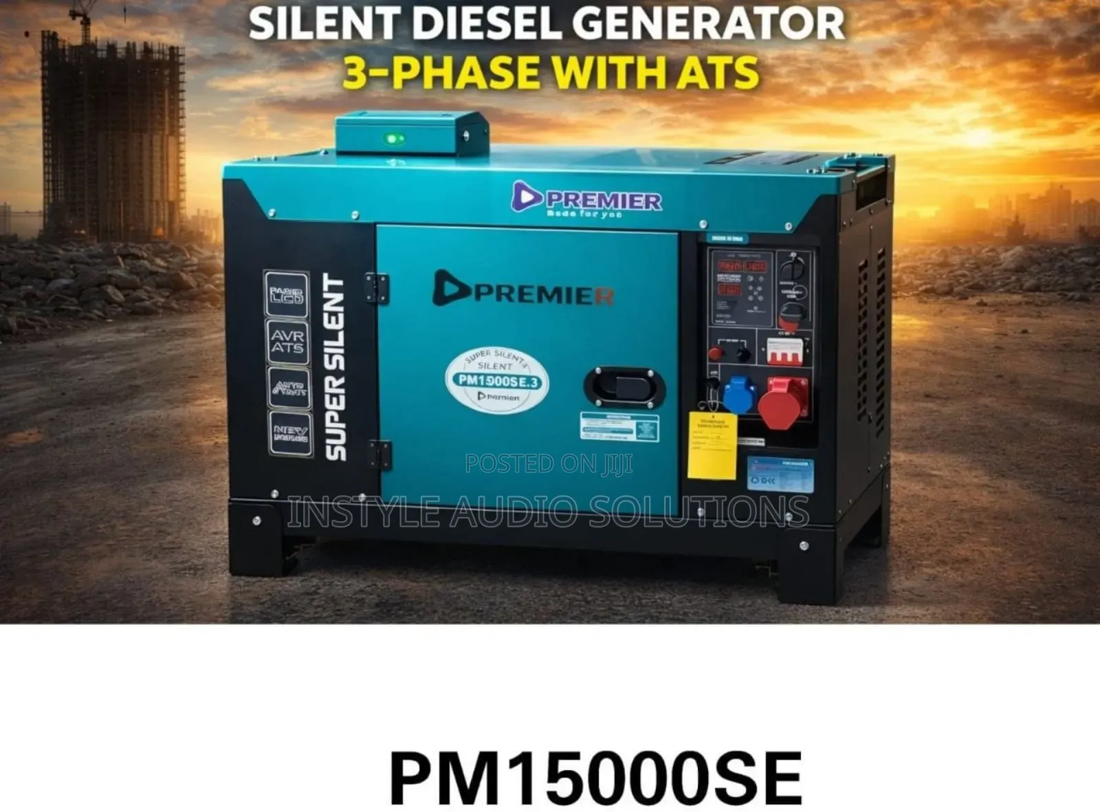 15kva 3 Phase With Ats Silent Diesel Engine Commercial Generator