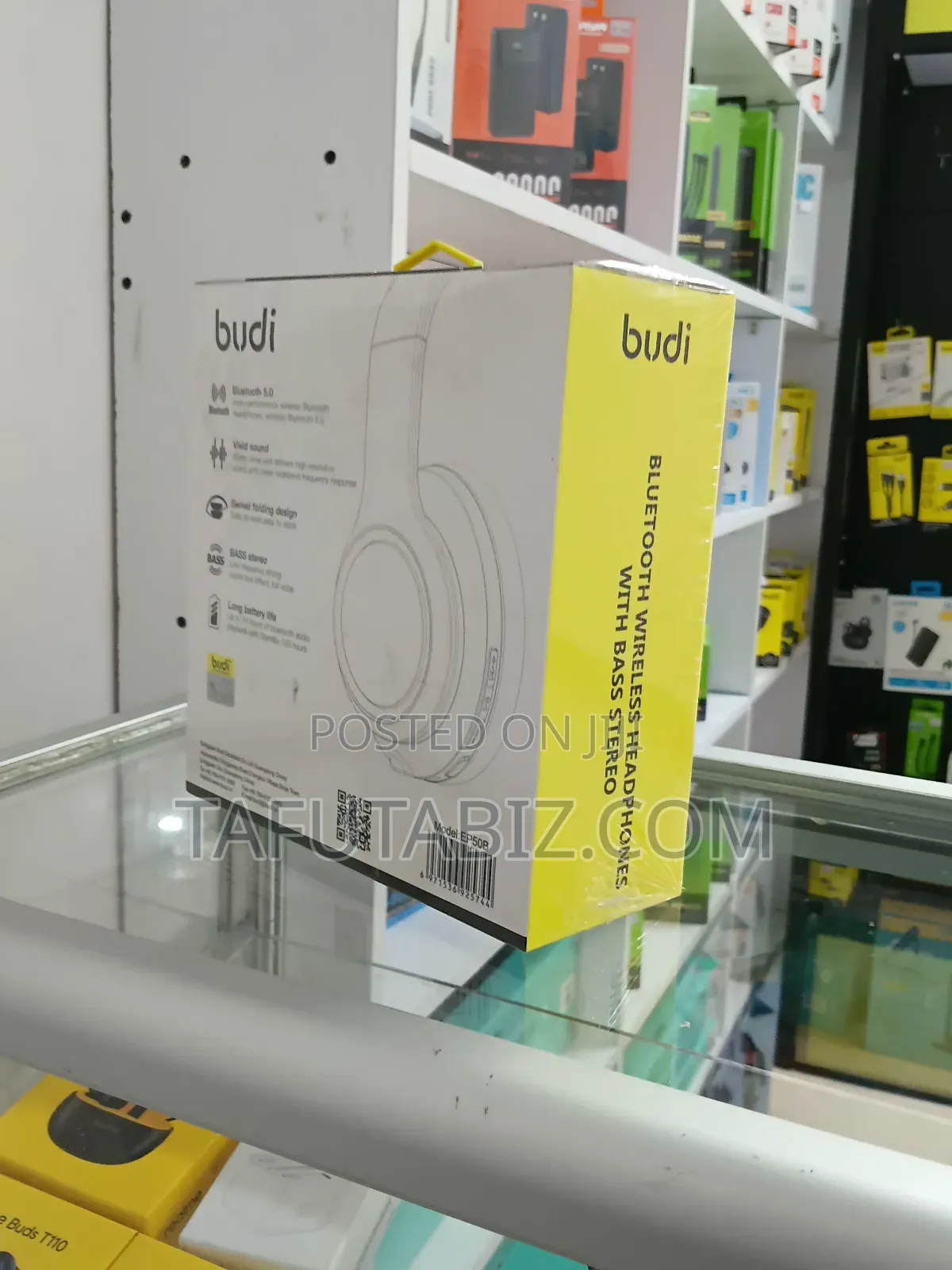 Budi Bluetooth Wireless Headphones With Bass Stereo .