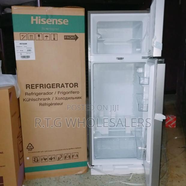 Hisense 128l Double Door Fridge Ref124dr Silver