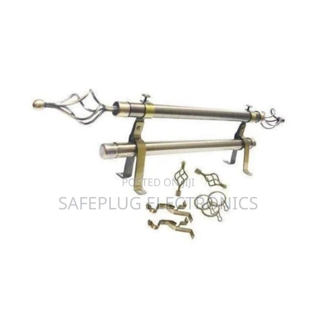 Double Adjustable Curtain Rod Set